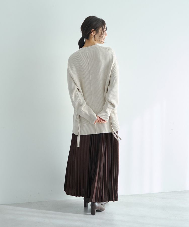 YECCA VECCA「サテンプリーツスカート」|スカート|