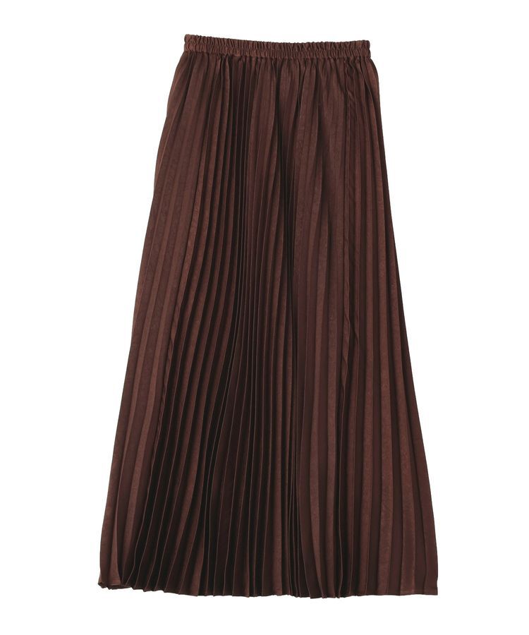 YECCA VECCA「サテンプリーツスカート」|スカート|