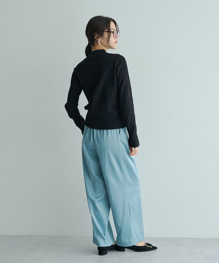 YECCA VECCA「袖口釦リブMIXニット」|ニット・セーター|