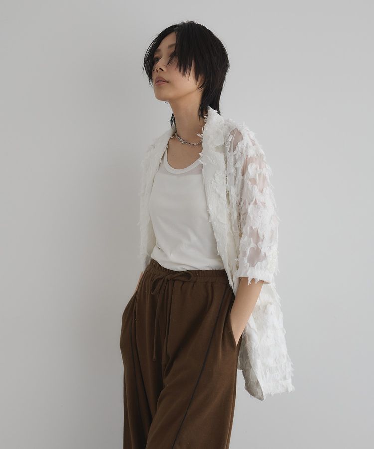 GARAGE OF GOOD CLOTHING「ジャガード半袖ジャケット」|テーラードジャケット|