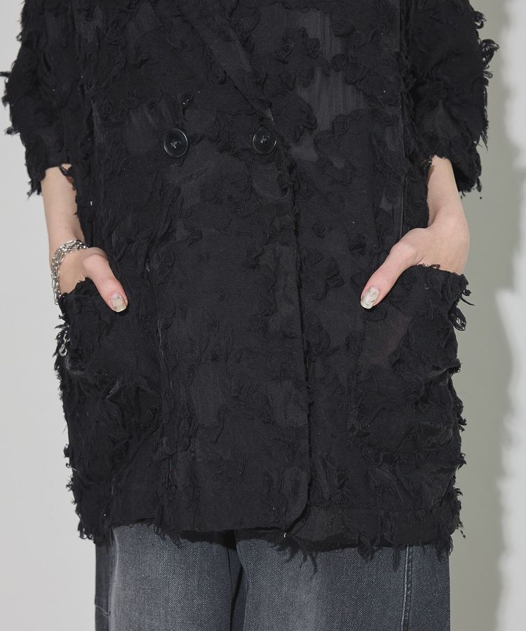 GARAGE OF GOOD CLOTHING「ジャガード半袖ジャケット」|テーラードジャケット|