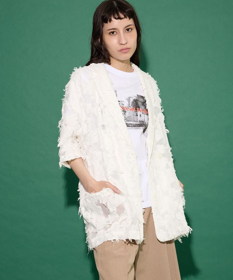 GARAGE OF GOOD CLOTHING「ジャガード半袖ジャケット」|テーラードジャケット|