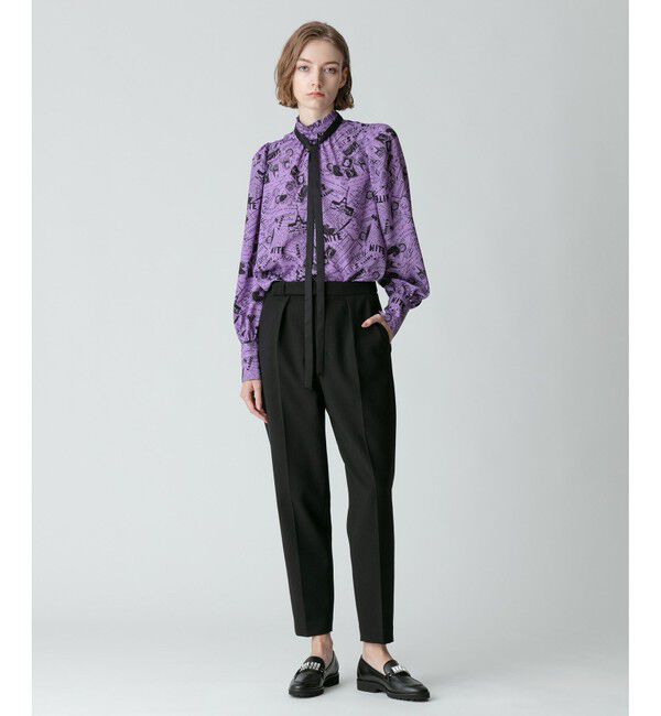 allureville「ダブルクロステーパードタックパンツ」|その他|