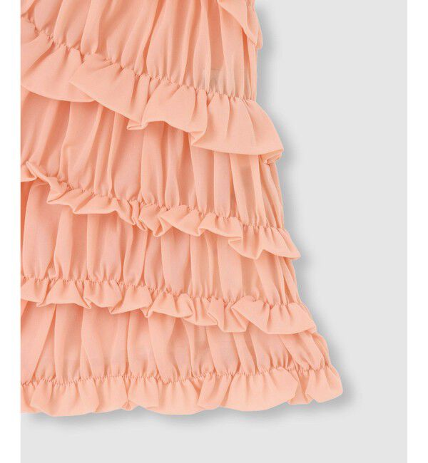 LOULOU WILLOUGHBY「【LOULOU WILLOUGHBY】オーガンジートリコットギャザープルオーバー」|Tシャツ・カットソー|