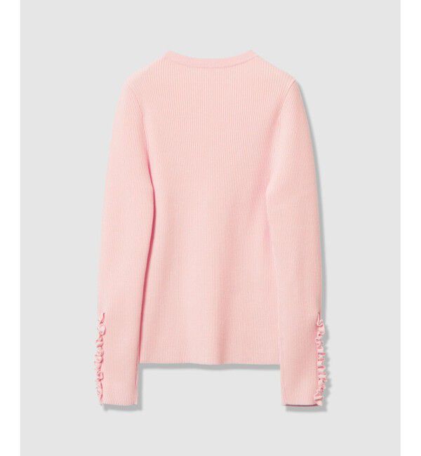 LOULOU WILLOUGHBY「【LOULOU WILLOUGHBY】フリルスリットプルオーバー」|ニット・セーター|