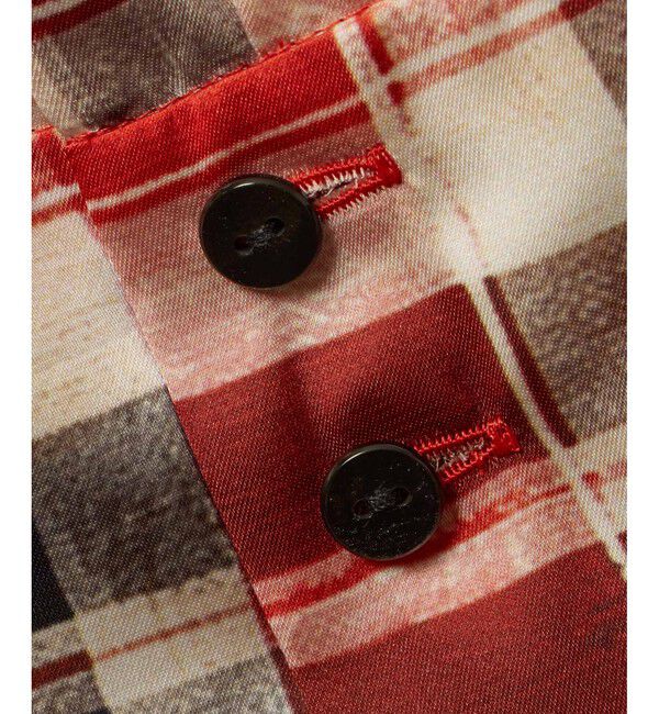 allureville「LISAチェックプリントブラウス」|シャツ・ブラウス|