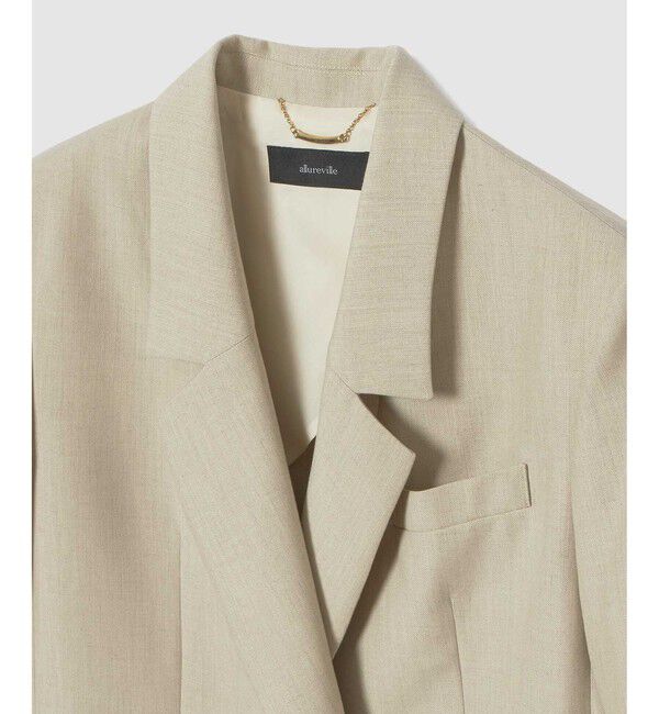 allureville「ハーフスリーブジャケット」|テーラードジャケット|