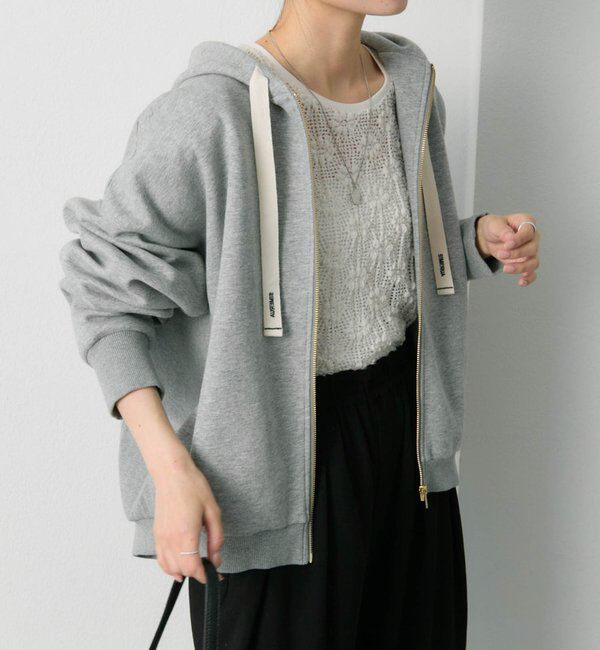  「スムースボンディングサイドリブジップパーカー」|パーカー|