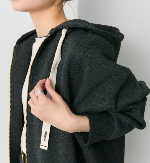  「スムースボンディングサイドリブジップパーカー」|パーカー|