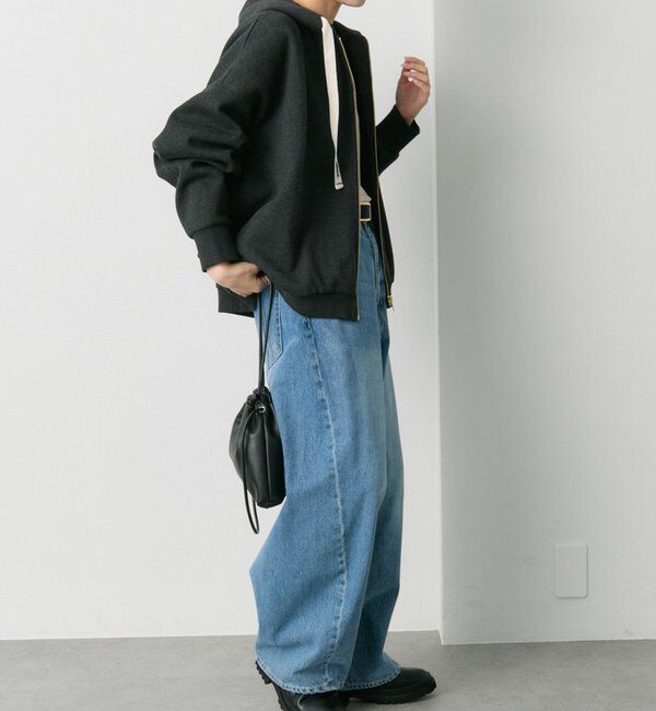  「スムースボンディングサイドリブジップパーカー」|パーカー|