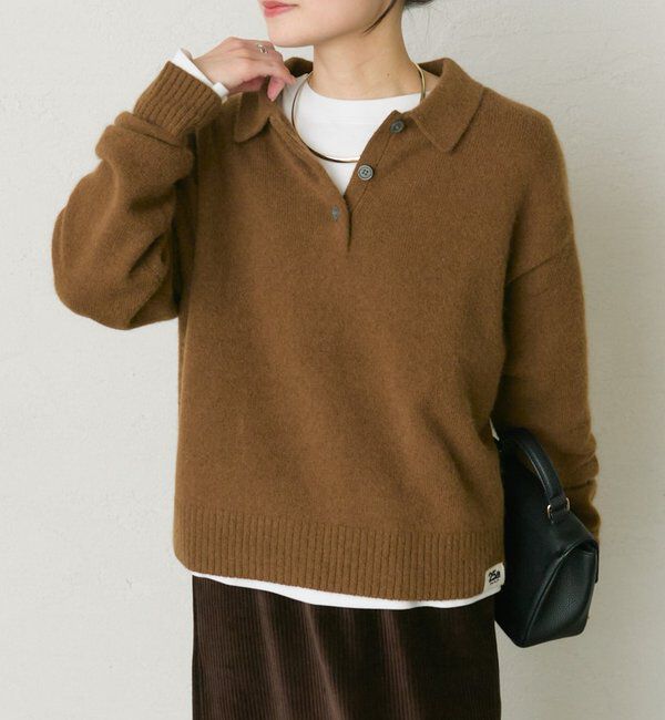  「【25th】FOX混ニットポロ」|ニット・セーター|