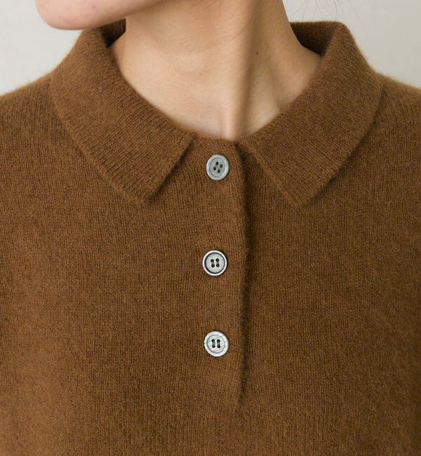  「【25th】FOX混ニットポロ」|ニット・セーター|