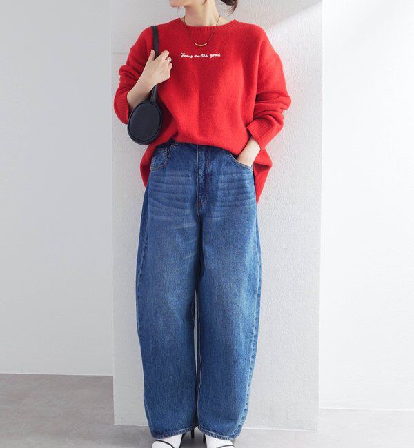  「ロゴ刺繍ニットプルオーバー」|キャミソール|