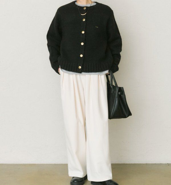  「アルパカ混ニットカーディガン」|カーディガン|