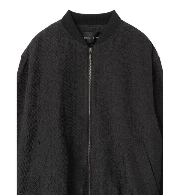 mizuiro ind「mizuiro ind ジャカードジップブルゾン」|ブルゾン・スタジャン|