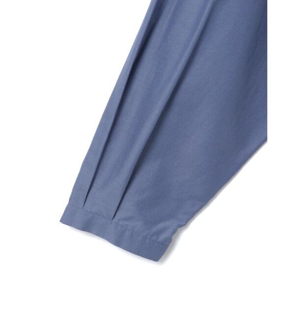 mizuiro ind「mizuiro ind スタンドシャツカラーギャザーシャツ」|シャツ・ブラウス|