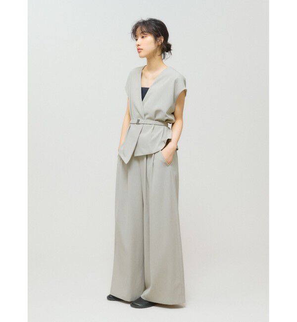 MIDIUMISOLID「MIDIUMISOLID for Ladies ノーカラージレ」|ベスト・ジレ|