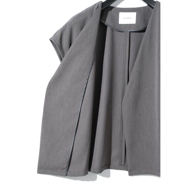 MIDIUMISOLID「MIDIUMISOLID for Ladies ノーカラージレ」|ベスト・ジレ|