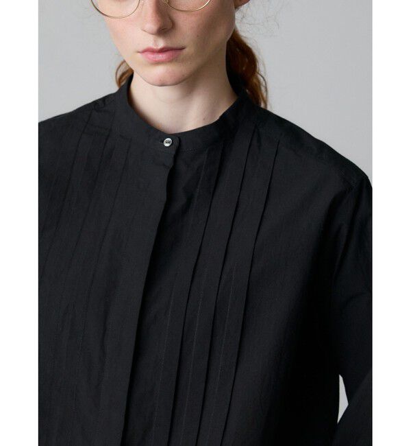 MidiUmi「MidiUmi タックショートシャツ」|シャツ・ブラウス|