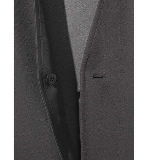 MIDIUMISOLID「MIDIUMISOLID for Ladies ジャケットライクカーディガン」|ノーカラージャケット|