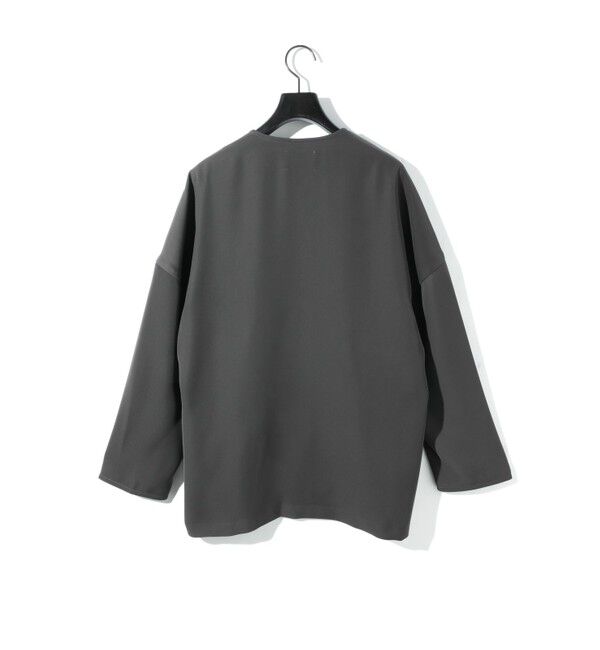 MIDIUMISOLID「MIDIUMISOLID for Ladies ジャケットライクカーディガン」|ノーカラージャケット|