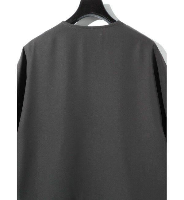 MIDIUMISOLID「MIDIUMISOLID for Ladies ジャケットライクカーディガン」|ノーカラージャケット|