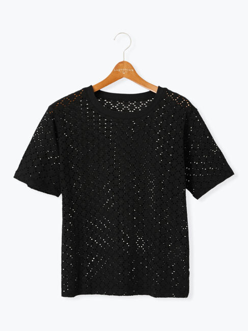 Lugnoncure「カットレースハーフスリーブトップス」|その他|