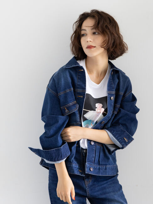 Te chichi「denimジャケット《2025winter catalog item》」|その他|ブルー