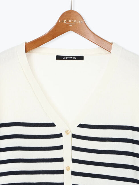 Lugnoncure「無地/柄アソートVネックカーディガン」|カーディガン|