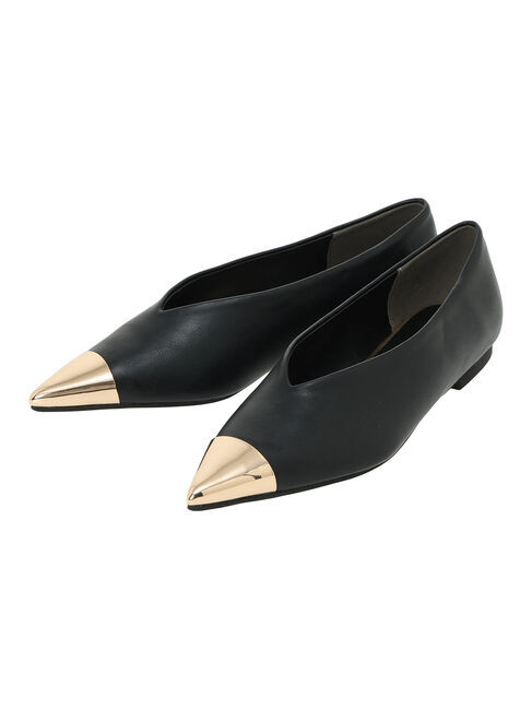 Te chichi「ポインテッドメタルフラットシューズ」|パンプス|