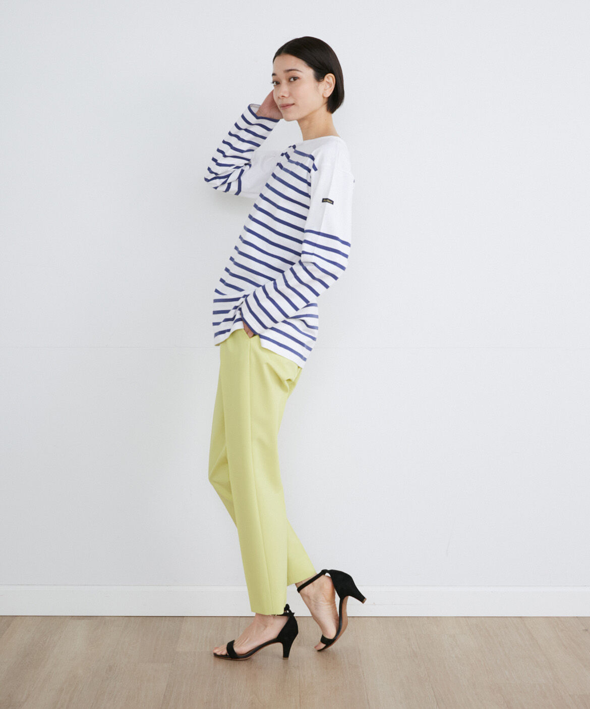 INED「《SUPERIOR CLOSET》JEANNEパネルボーダービッグTシャツ《Le minor》」|Tシャツ・カットソー|