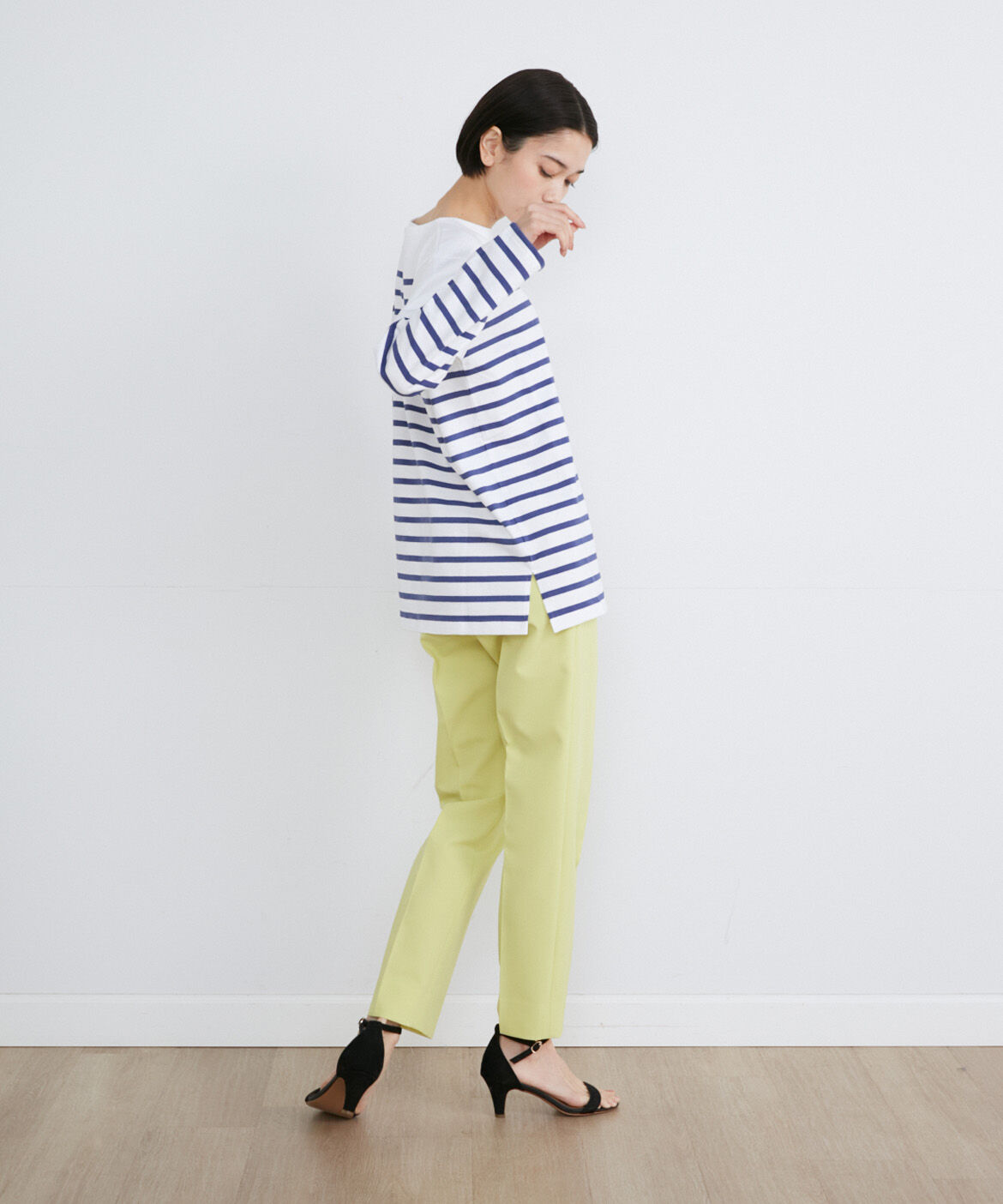 INED「《SUPERIOR CLOSET》JEANNEパネルボーダービッグTシャツ《Le minor》」|Tシャツ・カットソー|