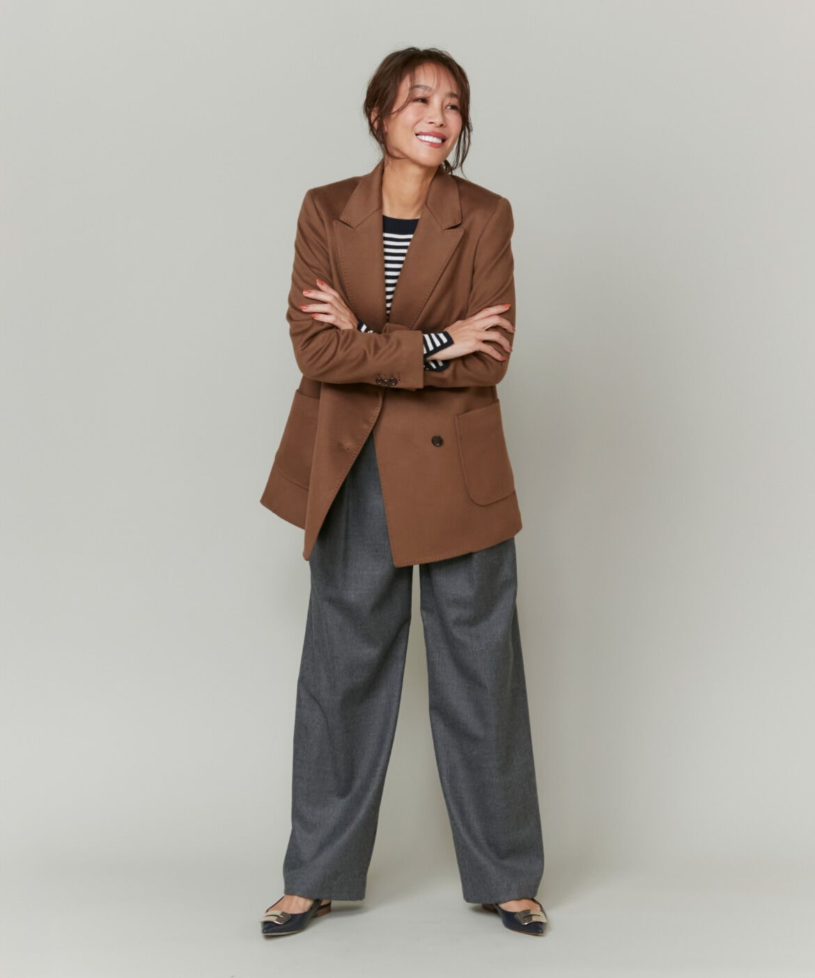 INED「《大草直子コラボ》カシミヤダブルブレストジャケット《COLOMBO》」|テーラードジャケット|