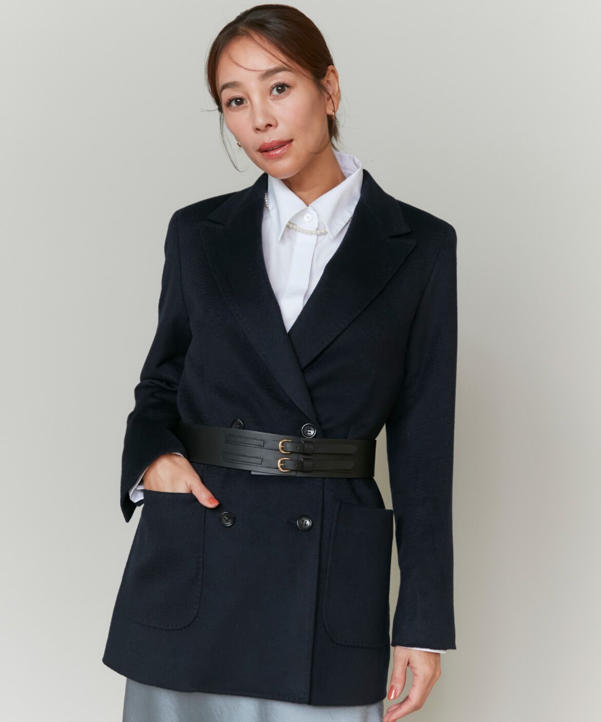 INED「《大草直子コラボ》カシミヤダブルブレストジャケット《COLOMBO》」|テーラードジャケット|