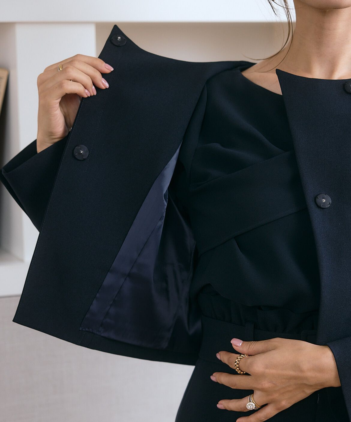 Maglie le cassetto「《M Maglie le cassetto&times;吉田理紗》アシメショートジャケット」|その他|