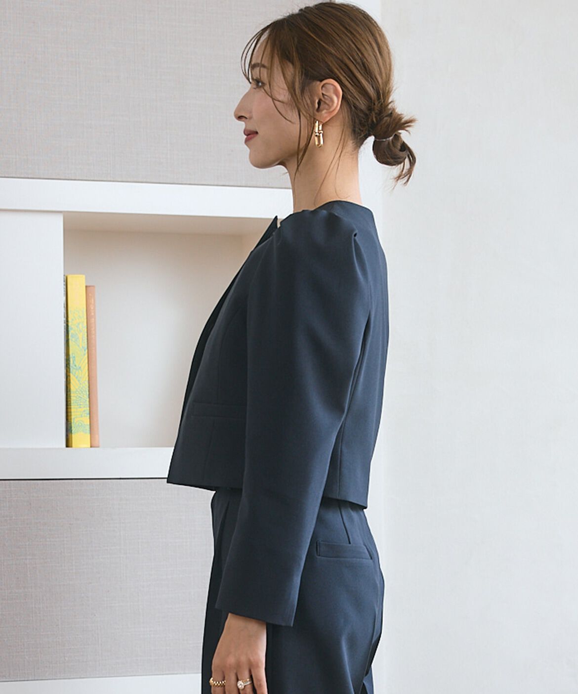 Maglie le cassetto「《M Maglie le cassetto&times;吉田理紗》アシメショートジャケット」|その他|