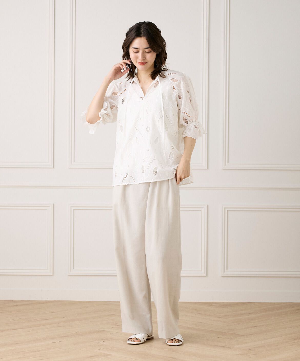 INED「レースブラウス《la veille by SUPERIOR CLOSET》」|シャツ・ブラウス|