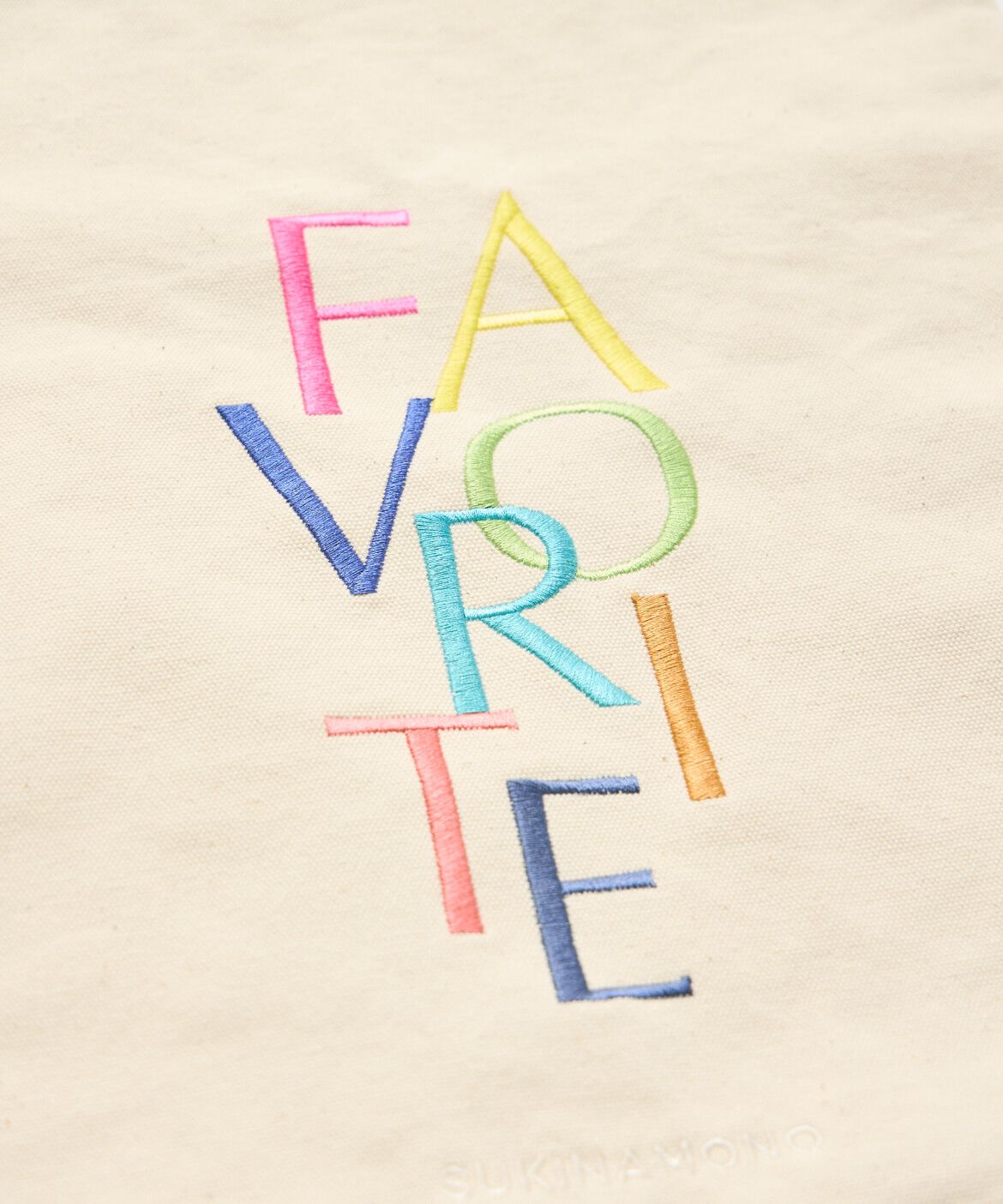 FAVORITE SUKINAMONO「《RAINBOW COLLECTION》刺繍ロゴキャンバストート」|トートバッグ|