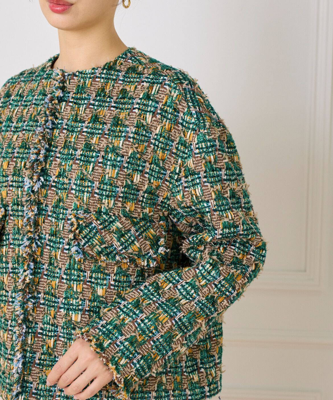 la veille by SUPERIOR CLOSET「 LINTONノーカラージャケット 」|その他|