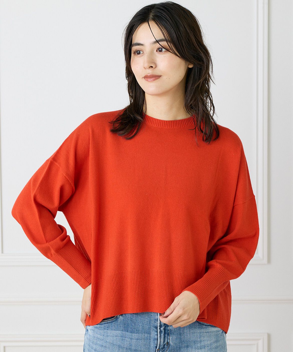 INED「クルーネックプルオーバーニット」|ニット・セーター|シュイロ7