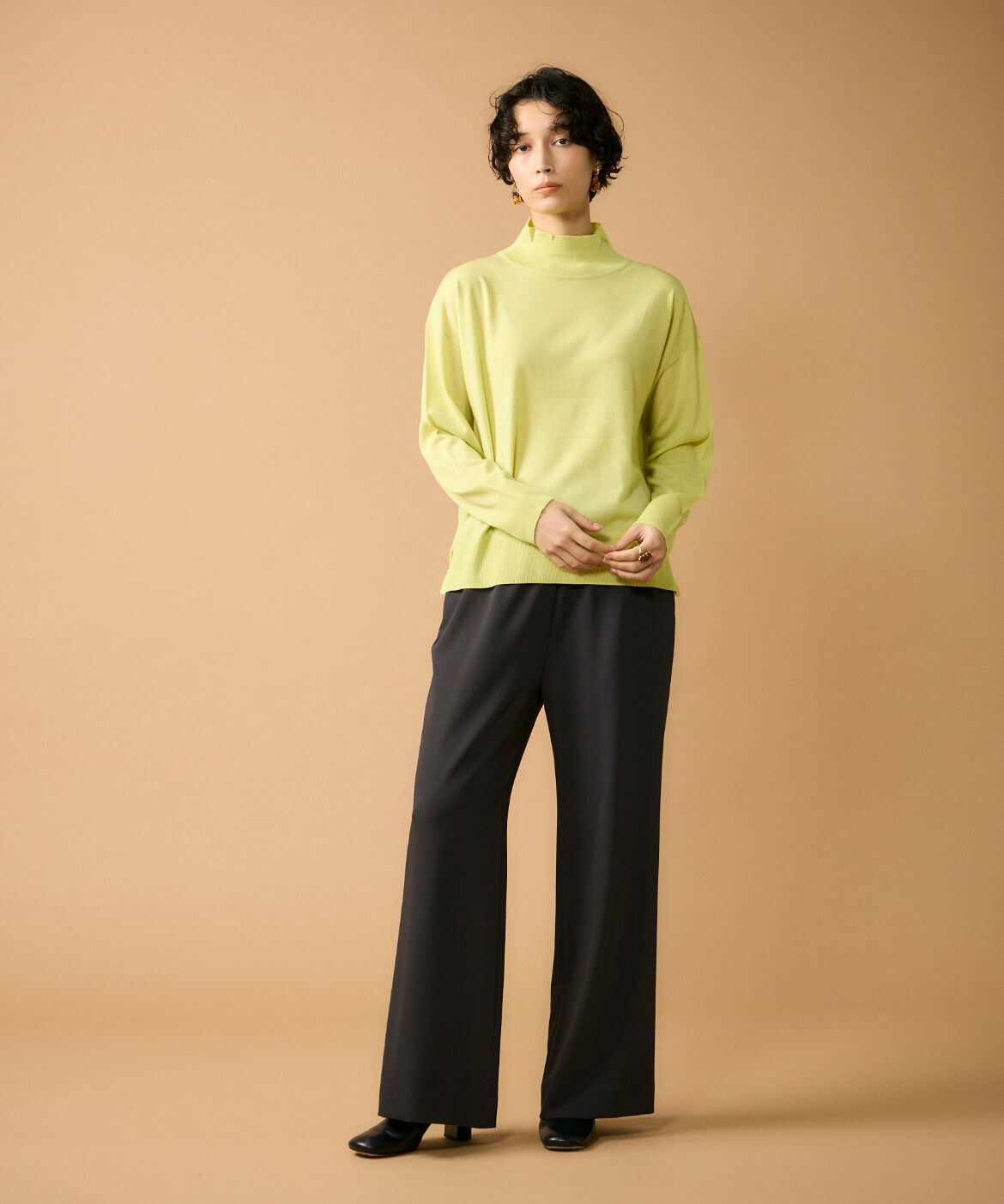 7-IDconcept.「ハイネックボリュームプルオーバー」|ニット・セーター|