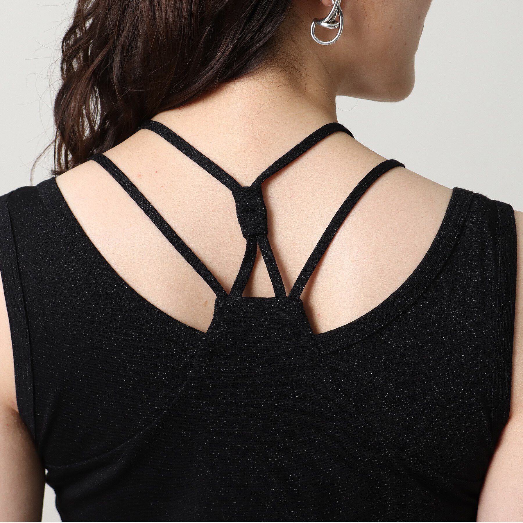 UNTITLED「リーベルラメベア天竺タンクトップ」|キャミソール|