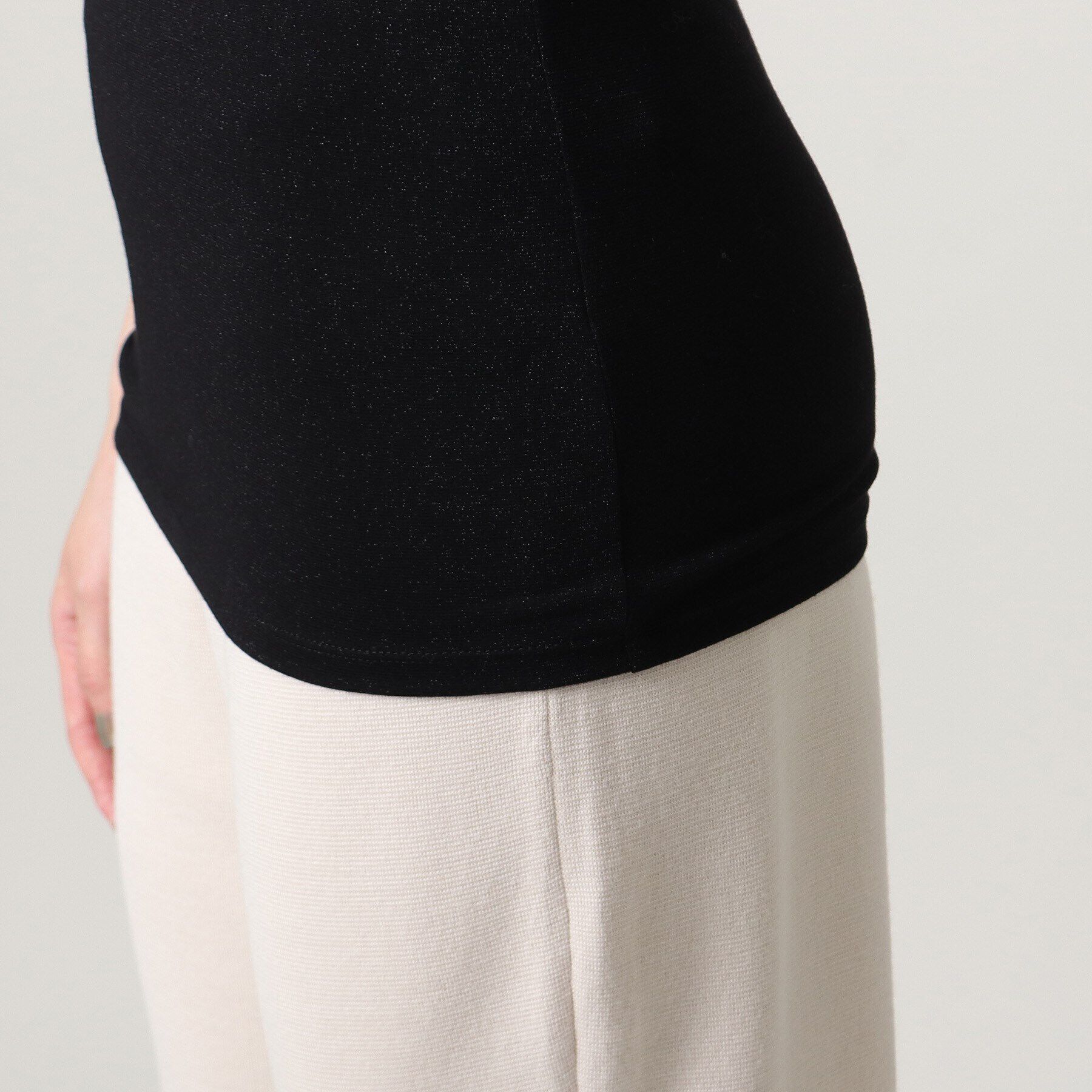 UNTITLED「リーベルラメベア天竺タンクトップ」|キャミソール|