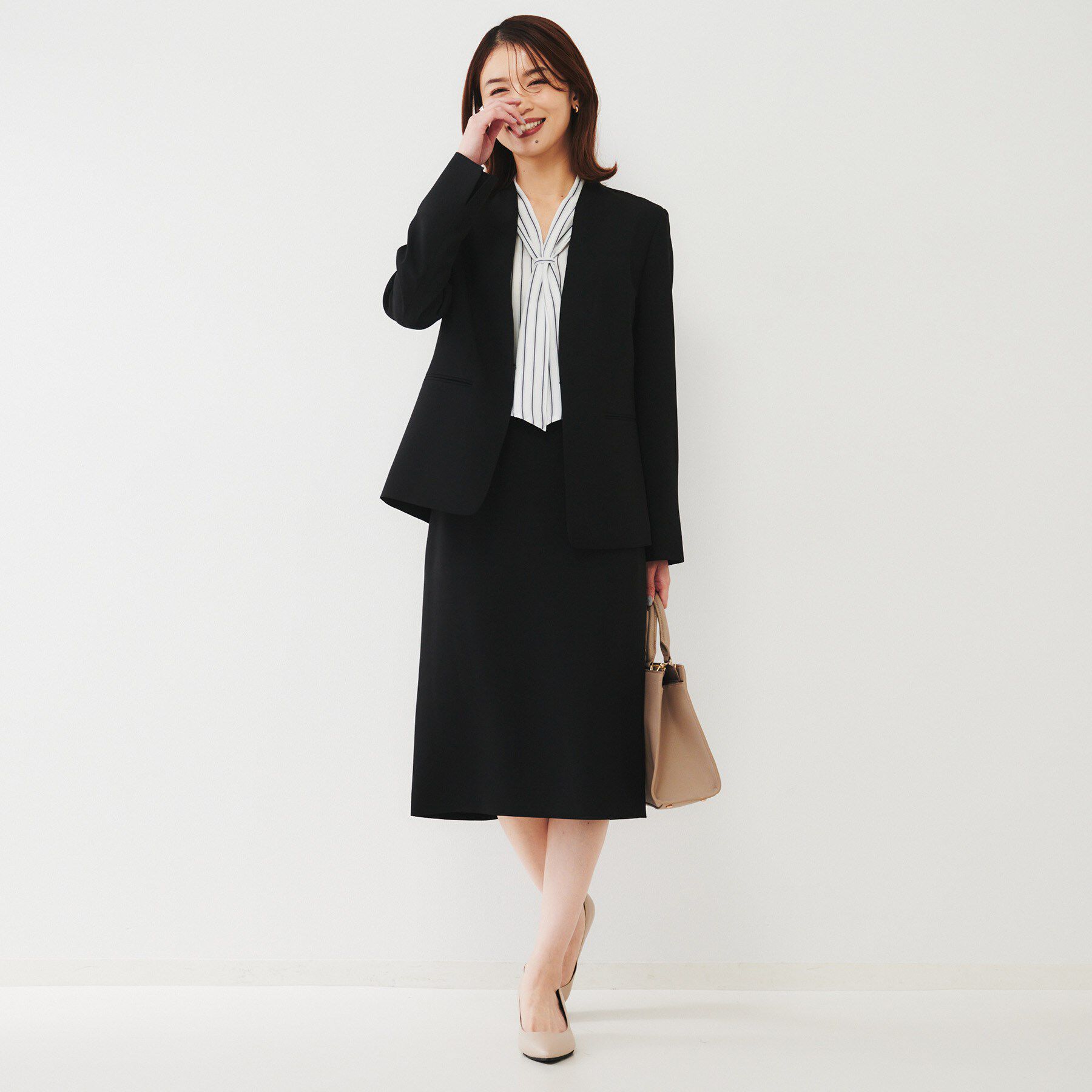 UNTITLED「【通勤スーツ】ライトウェイト タイトスカート」|スカート|