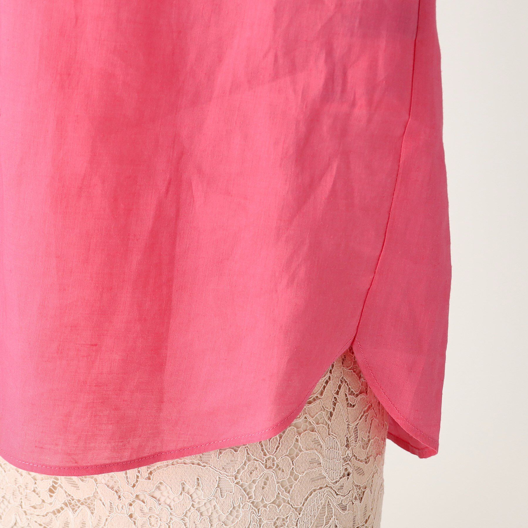 COUP DE CHANCE「【ラミー100％／洗える】ギャザーブラウス」|シャツ・ブラウス|