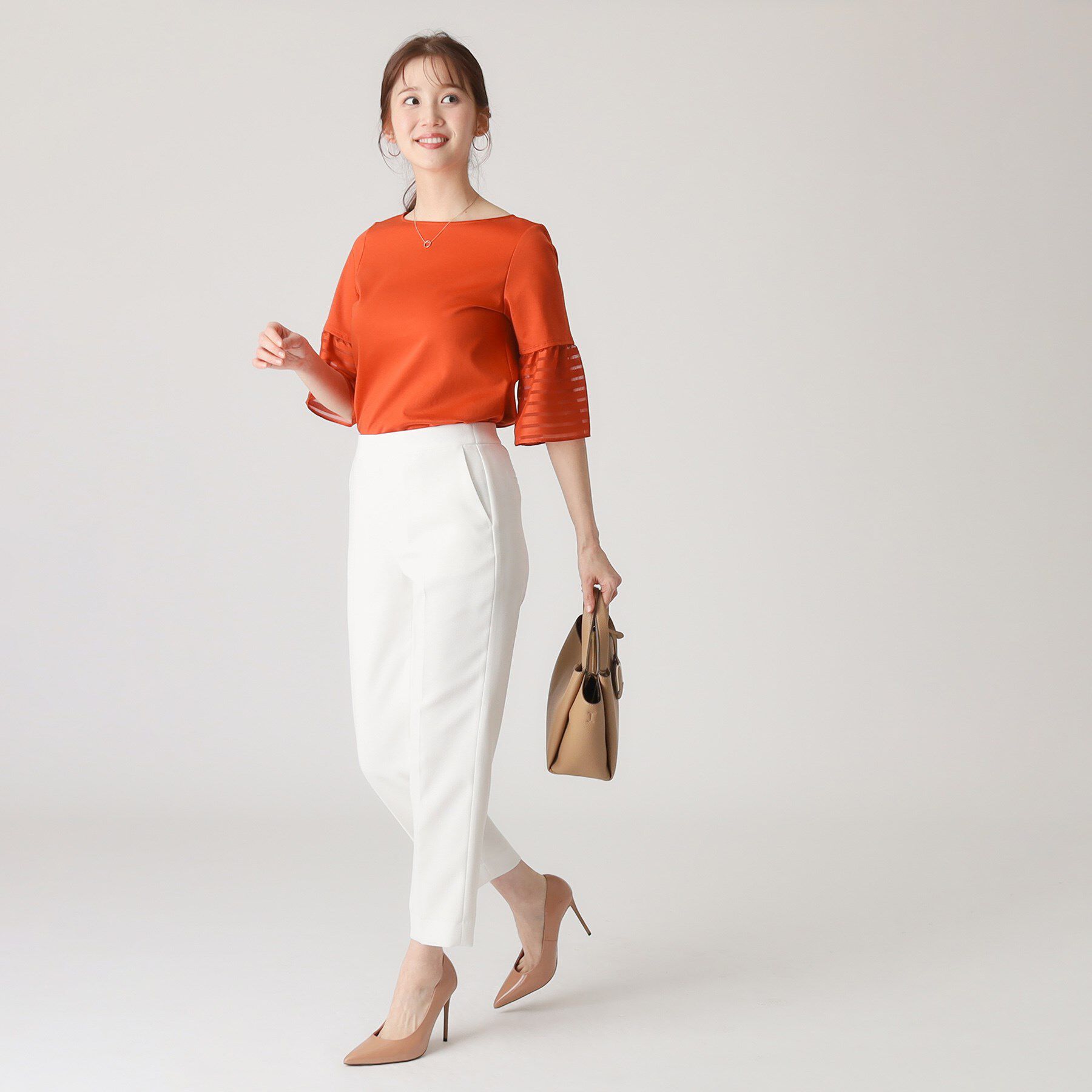 COUP DE CHANCE「【洗える／日本製】袖デザインのジャージプルオーバー」|Tシャツ・カットソー|