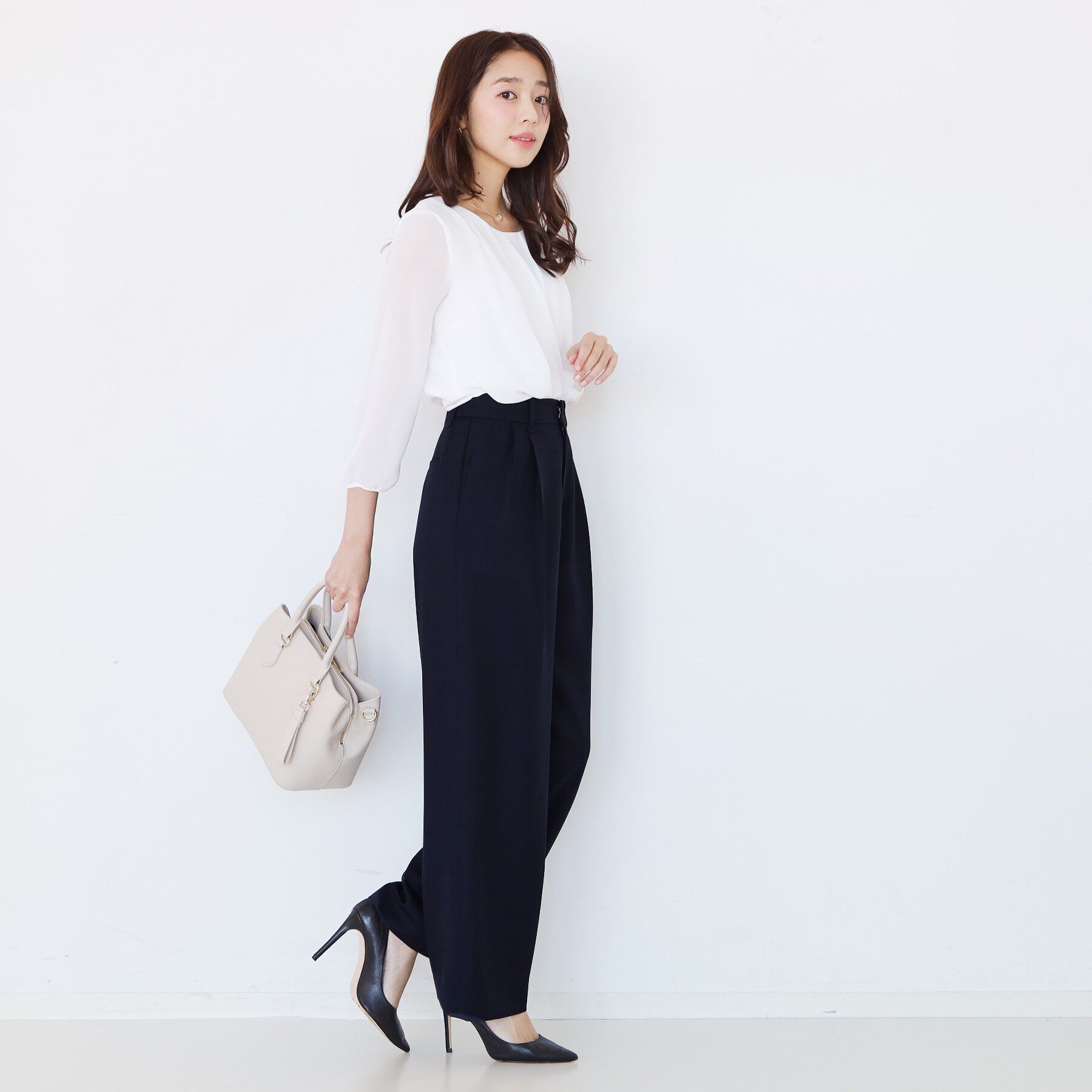 COUP DE CHANCE「【手洗い可】タック入りワイドパンツ」|その他|