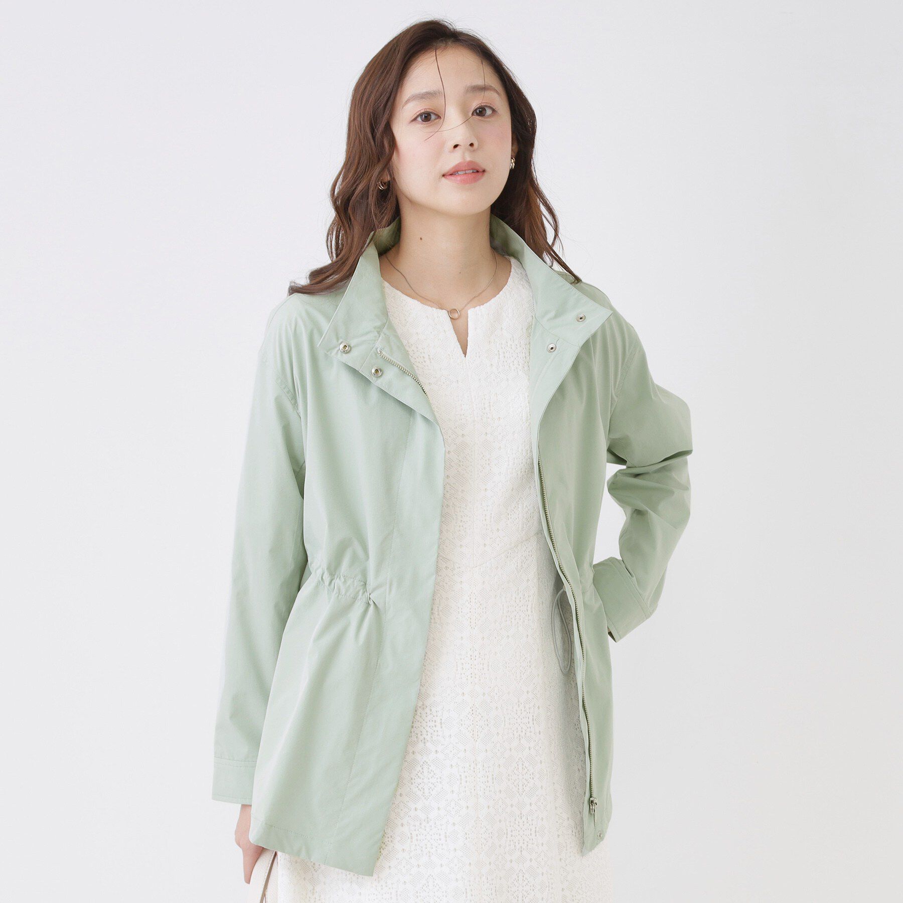 COUP DE CHANCE「【手洗い可／裏無し／ウエスト調整可】スタンド衿ブルゾン」|ブルゾン・スタジャン|