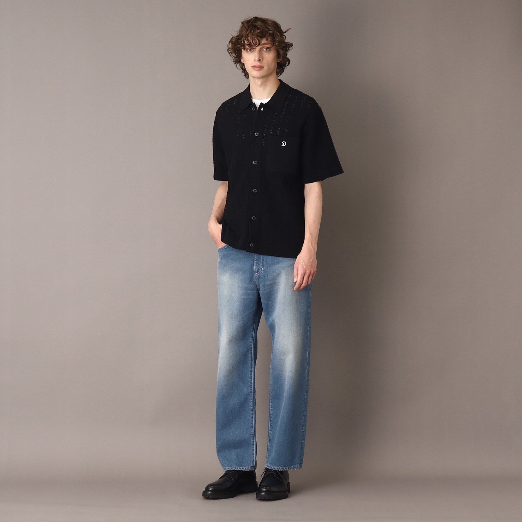 DRESSTERIOR「◆【Safari5月号掲載】オーガニックコットン キューバニットシャツ」|ニット・セーター|