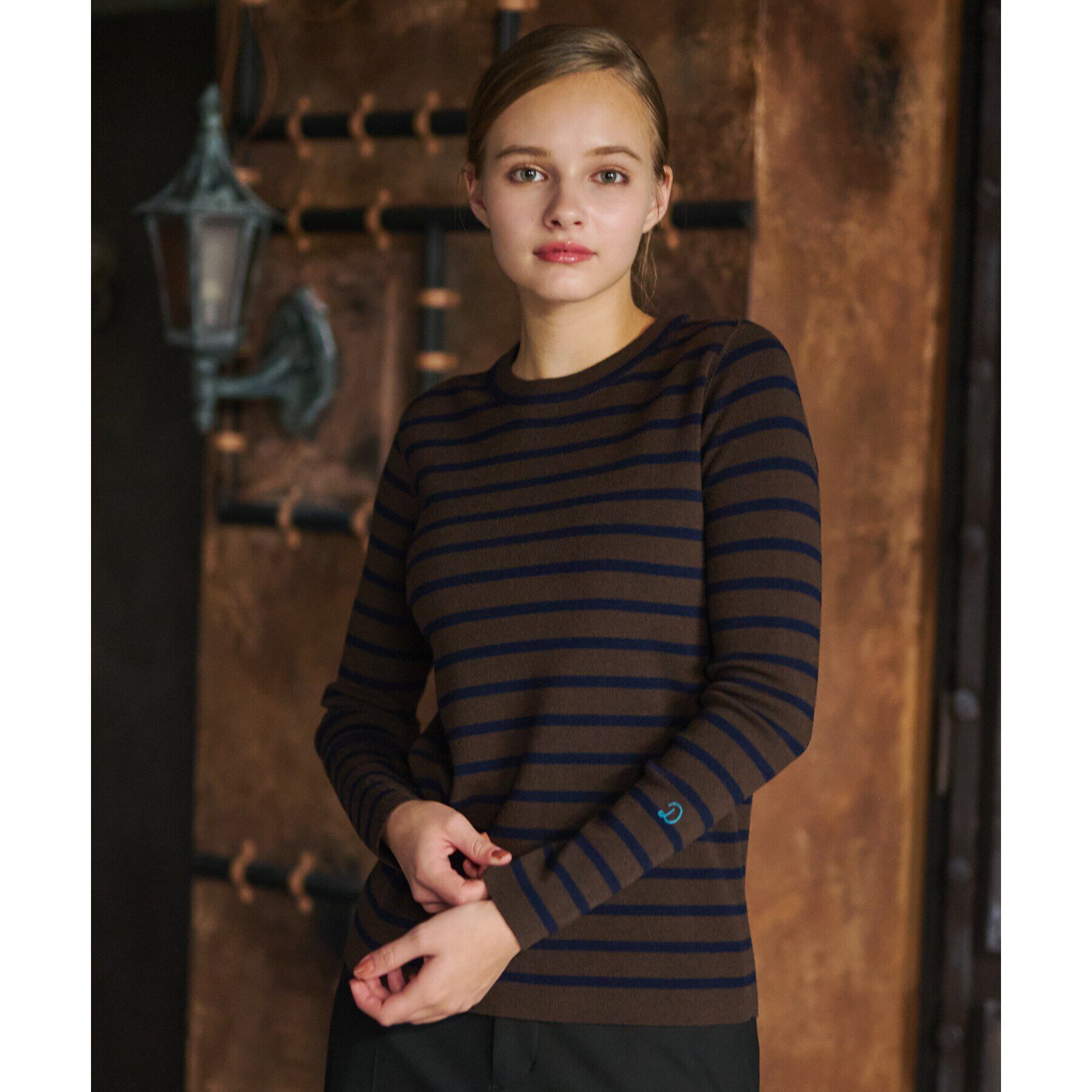 DRESSTERIOR「ストレッチフルニードルプルオーバーニット」|ニット・セーター|